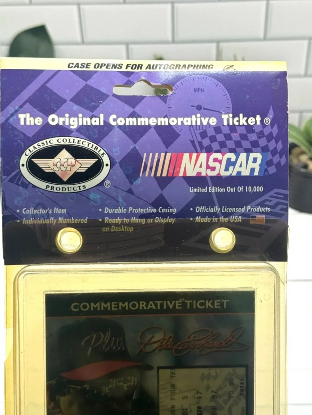 Dale Earnhardt 1997 Commemorative Ticket NASCAR Limited Edition
